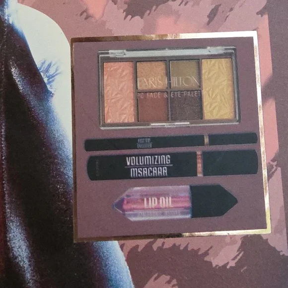 PARUS HILTON NEW Glitz & Glam Complete Eye, Face, And Lip Set - Picture 2 of 10